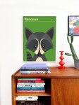 Plakat Szop – ilustracja zwierzęca z kolekcji Animals for Dumont.