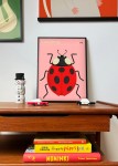 Plakat ladybug z serii ilustracji zwierzęcych Dumont