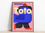 plakat dla Szczecińskiego Teatru lalek sztuka Toto grafika Dawida Ryskiego