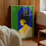 Astrud Gilberto plakat Dawida Ryskiego Jazz Cats Jassmine