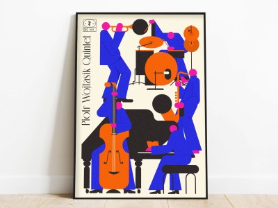 piotr wojtasik quintet | plakat koncertowy 