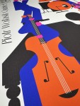 Autorski plakat Piotr Wojtasik Quintet zaprojektowany z okazji koncertu w warszawskim klubie Jassmine